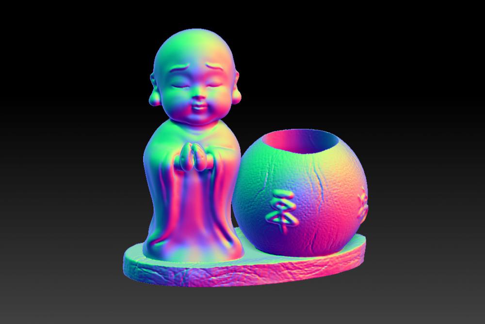 小和尚平安花器 (花瓶)3D打印模型