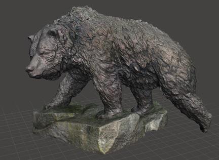 熊 公园熊扫描3D打印模型