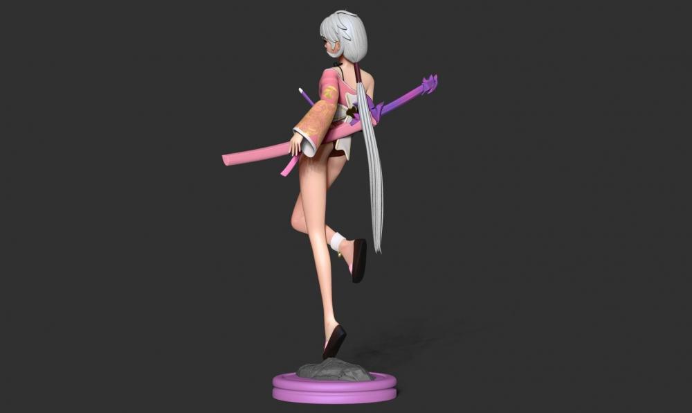 太刀美少女战士巴克3D打印模型