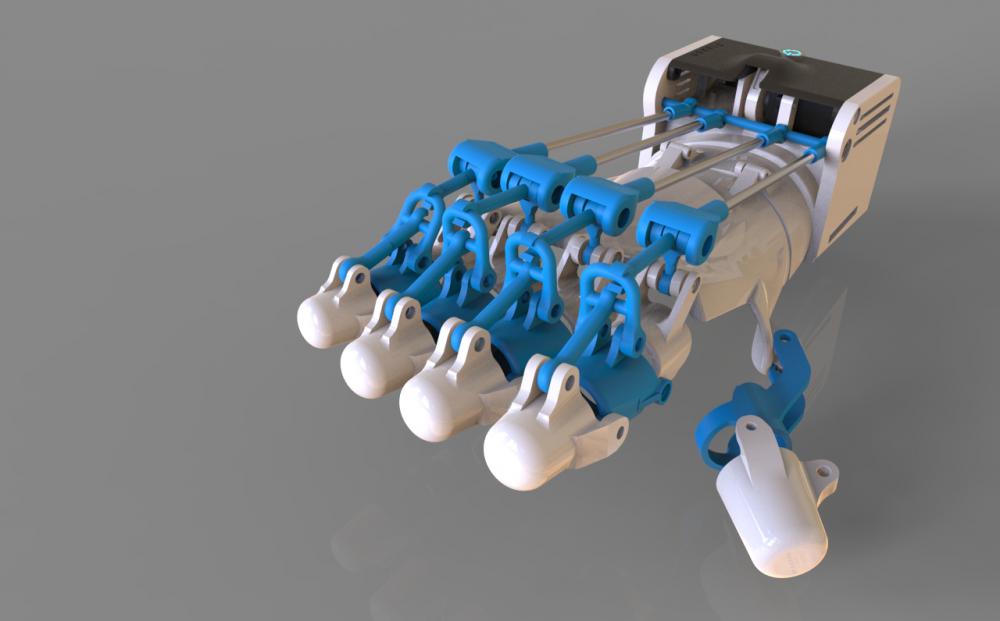 可动机械外骨骼3D打印模型