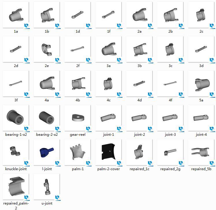 可动机械外骨骼3D打印模型