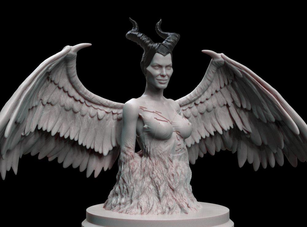 沉睡魔咒 魔女玛琳菲森3D打印模型