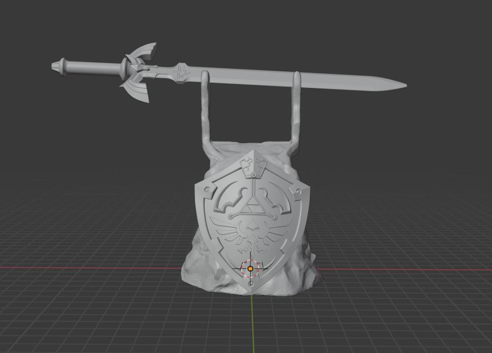 塞尔达传说剑盾 支架3D打印模型