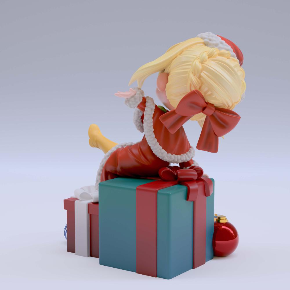 圣诞尼禄 Q版3D打印模型