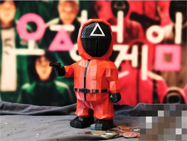鱿鱼游戏存钱罐3D打印模型