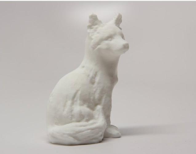 坐着的狐狸3D打印模型