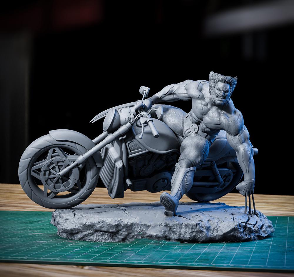金刚狼骑摩托3D打印模型