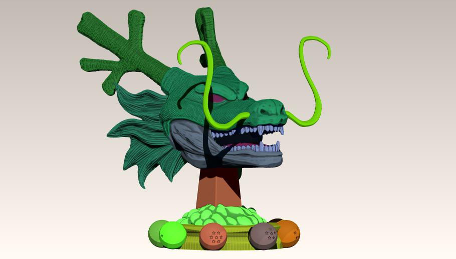 神龙 龙头3D打印模型