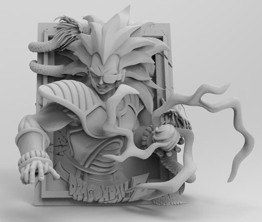 龙珠 浮雕系列 拉蒂兹3D打印模型