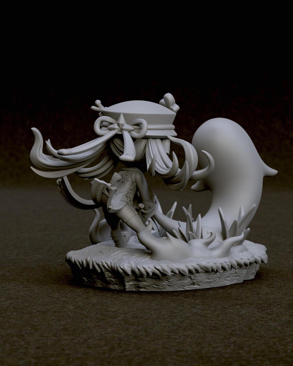 胡桃Q版3D打印模型