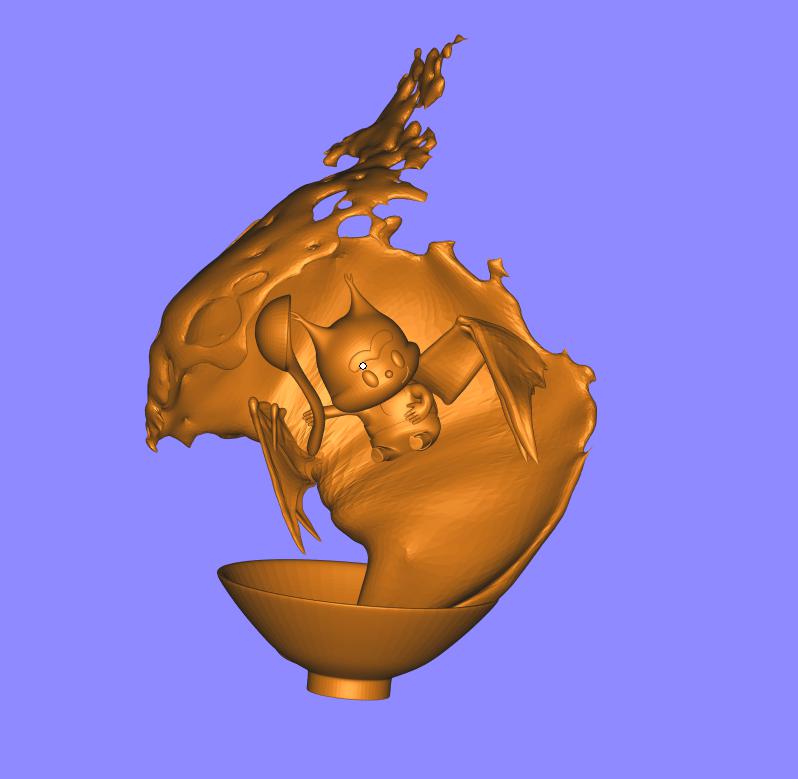 蝙蝠饮食3D打印模型