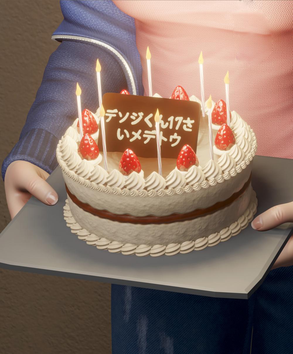 电锯人 帕瓦 生日蛋糕3D打印模型