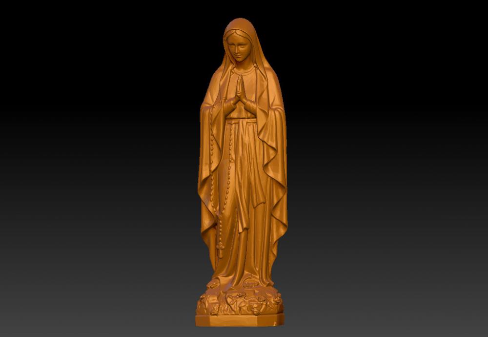 圣母玛丽亚3D打印模型
