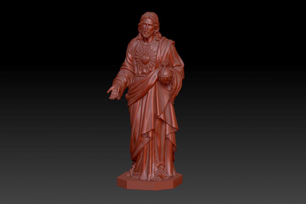 耶稣雕像3D打印模型