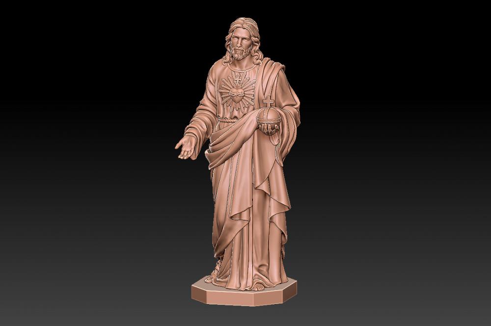 耶稣雕像3D打印模型