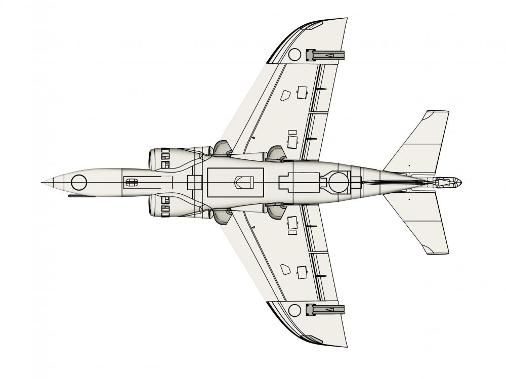 AV8A海鹞 90涵道 可以垂起3D打印模型