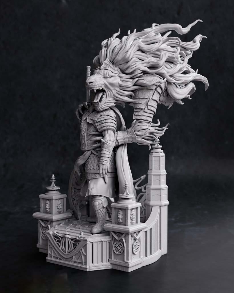 艾尔登法环 老头环初始之王 葛弗雷3D打印模型