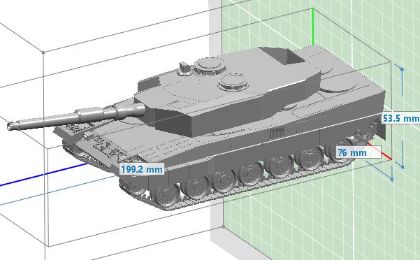 德国豹2A4型坦克3D打印模型
