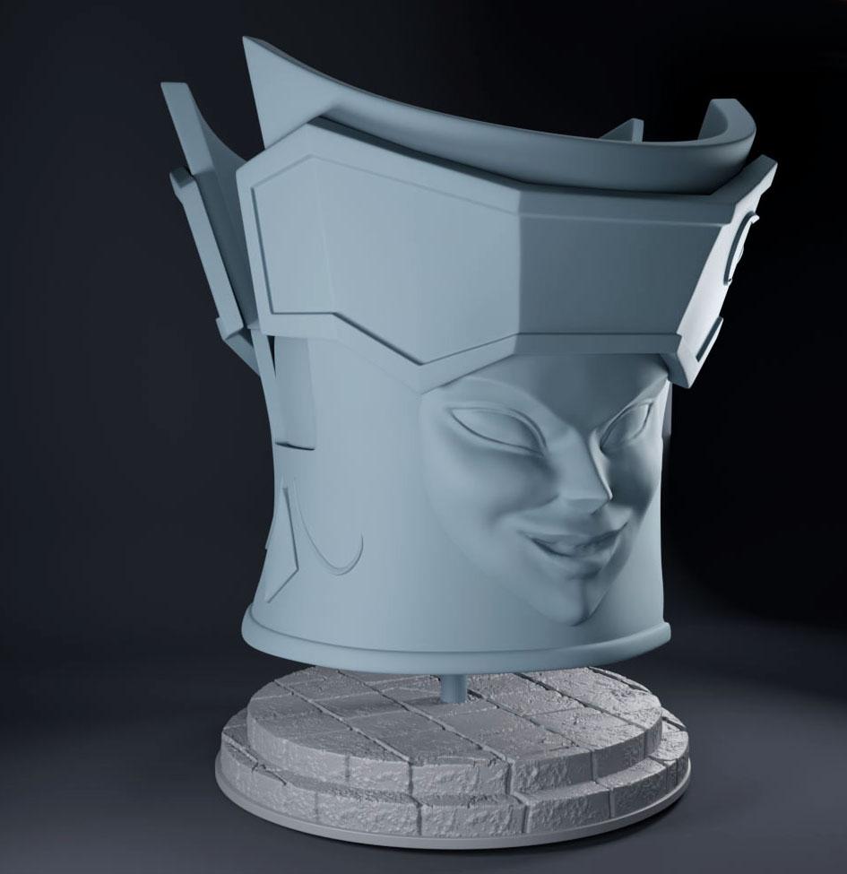 黄金圣斗士 撒加 双子座头盔3D打印模型