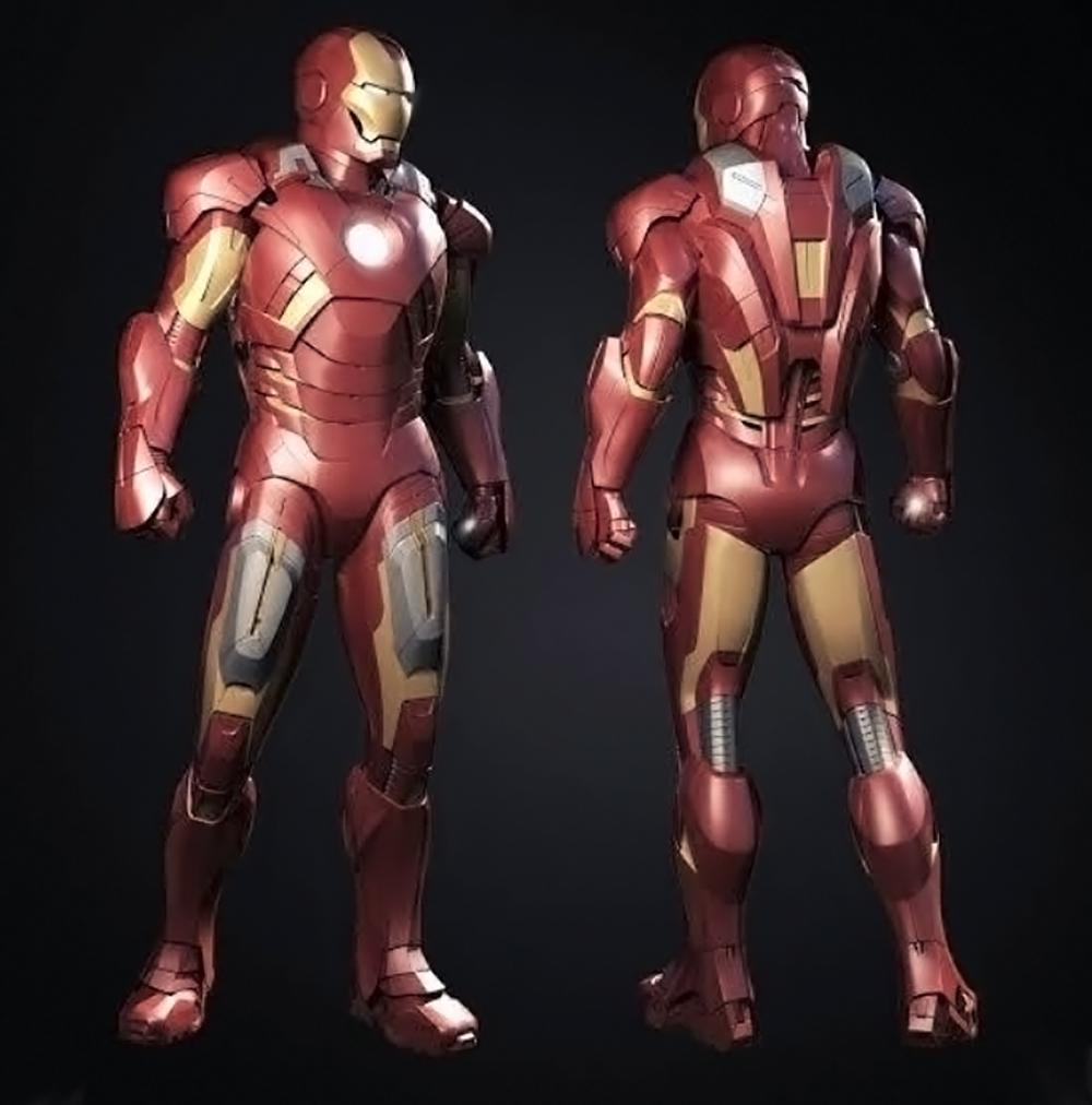 钢铁侠 MK7 全身盔甲版3D打印模型