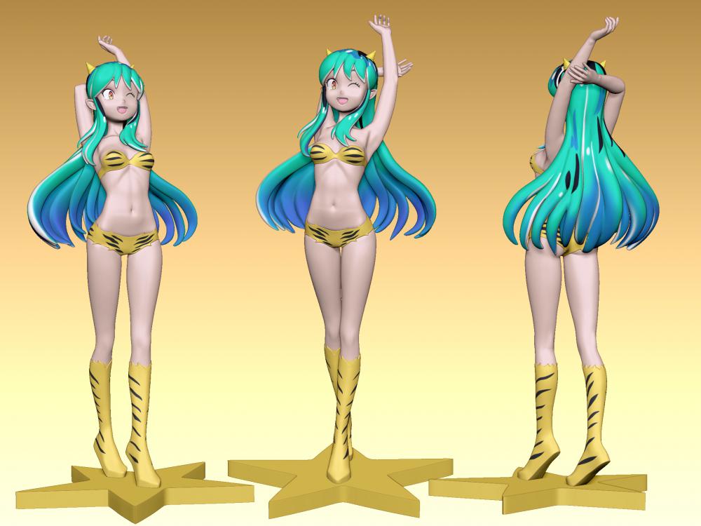 福星小子 拉姆3D打印模型