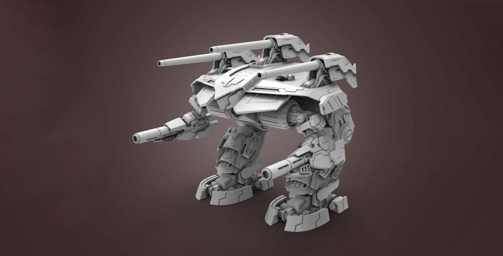 MWO 欧米茄机甲3D打印模型