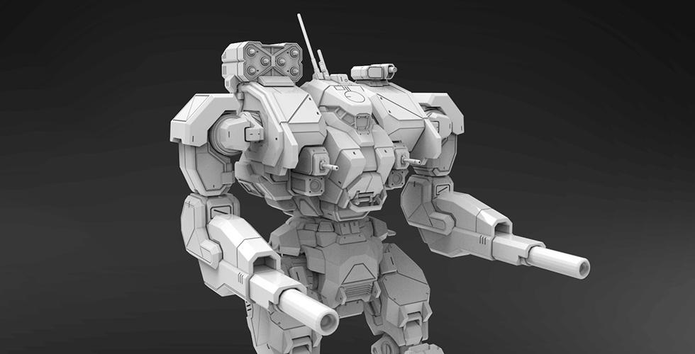 MWO 战锤机甲3D打印模型