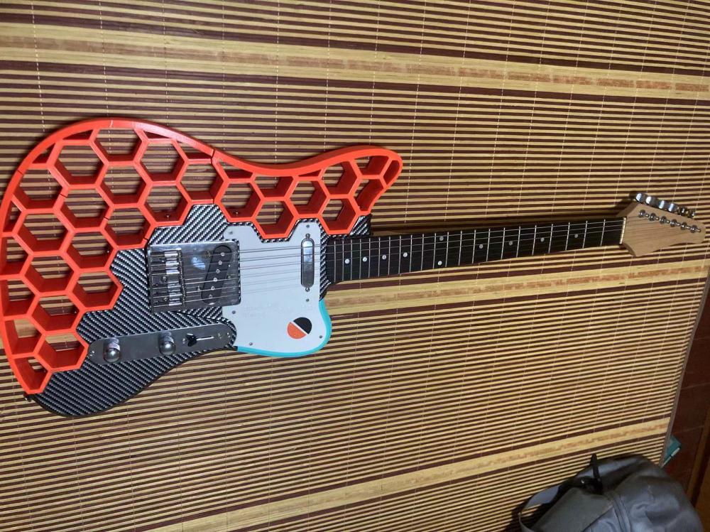 自己做一把电吉他3D打印模型