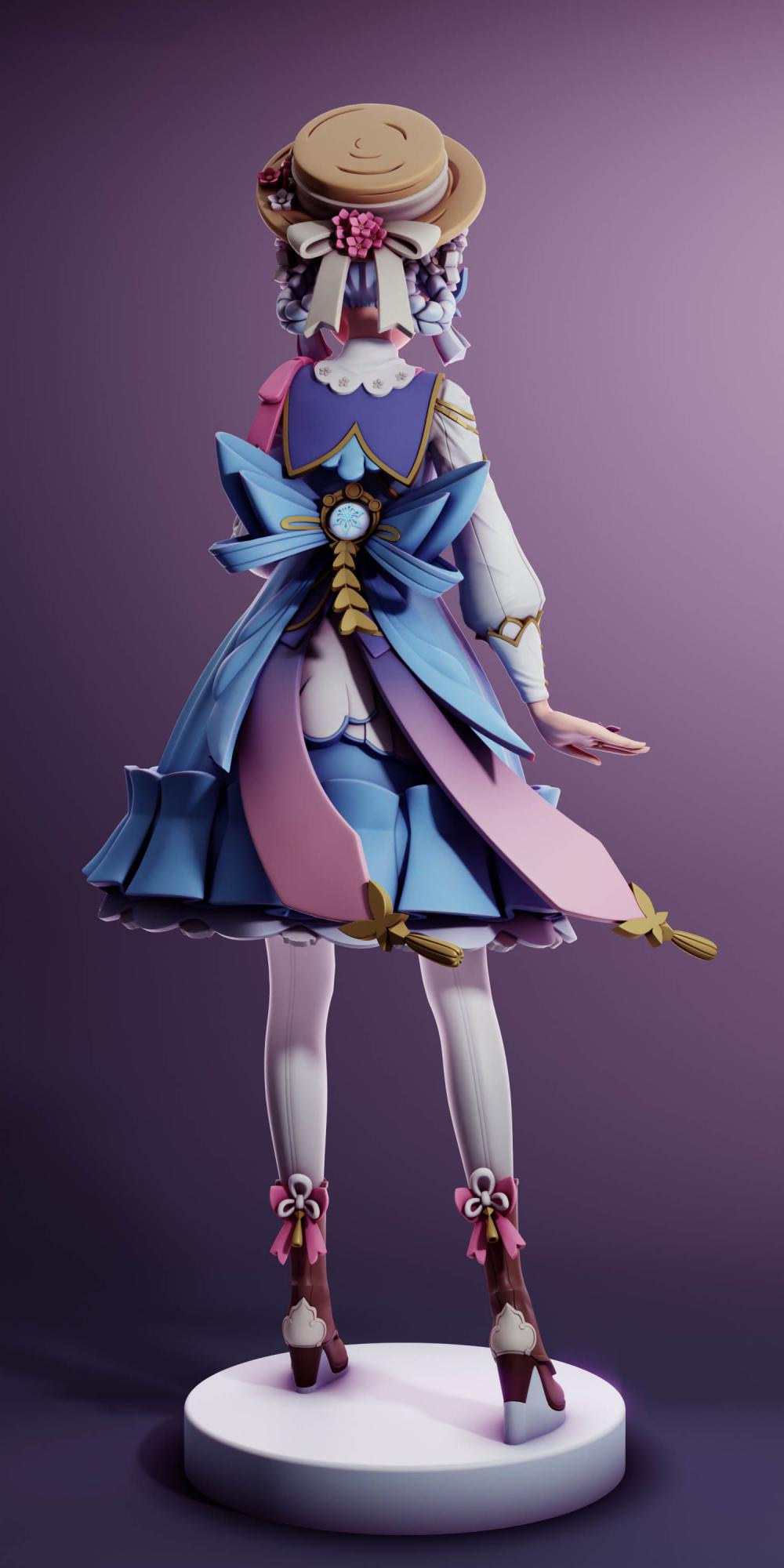 神里绫华3D打印模型