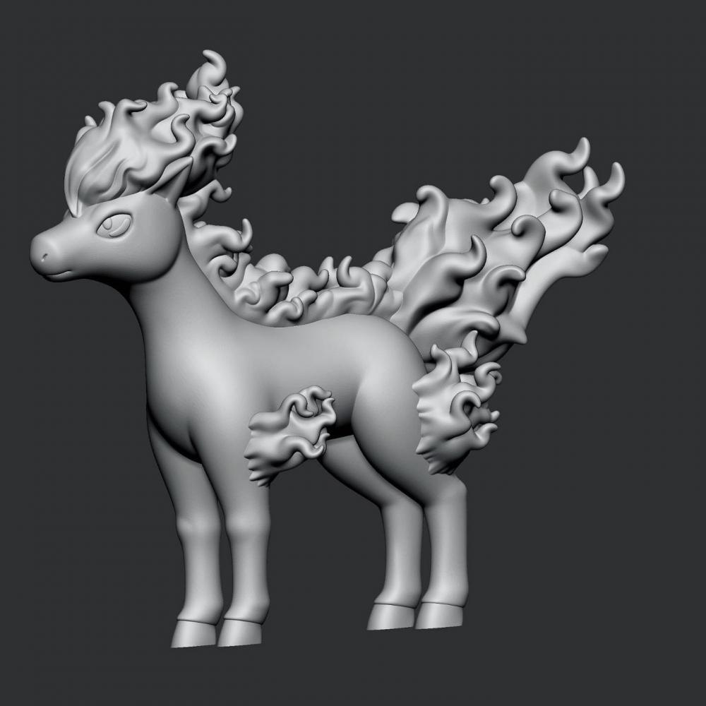 小火马 宝可梦3D打印模型