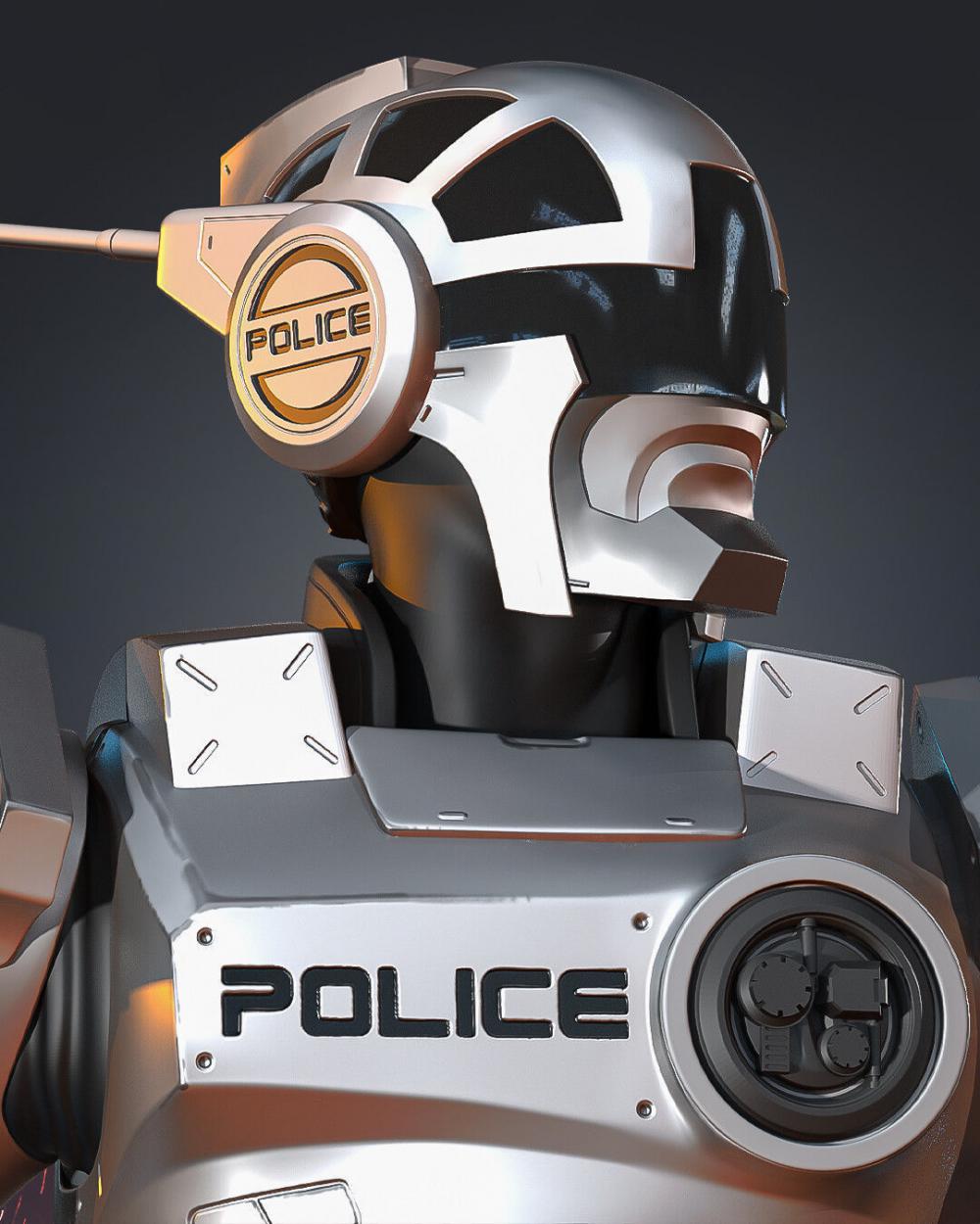 电脑警察3D打印模型
