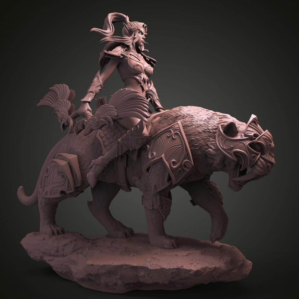 泰兰德和霜刃豹坐骑3D打印模型