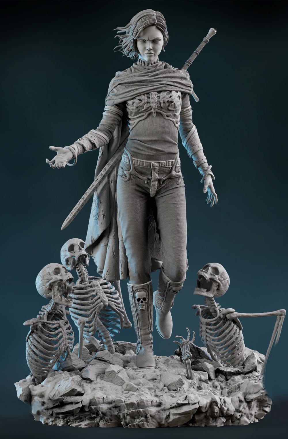 哈罗第九宫  骷髅杀手 哈罗3D打印模型