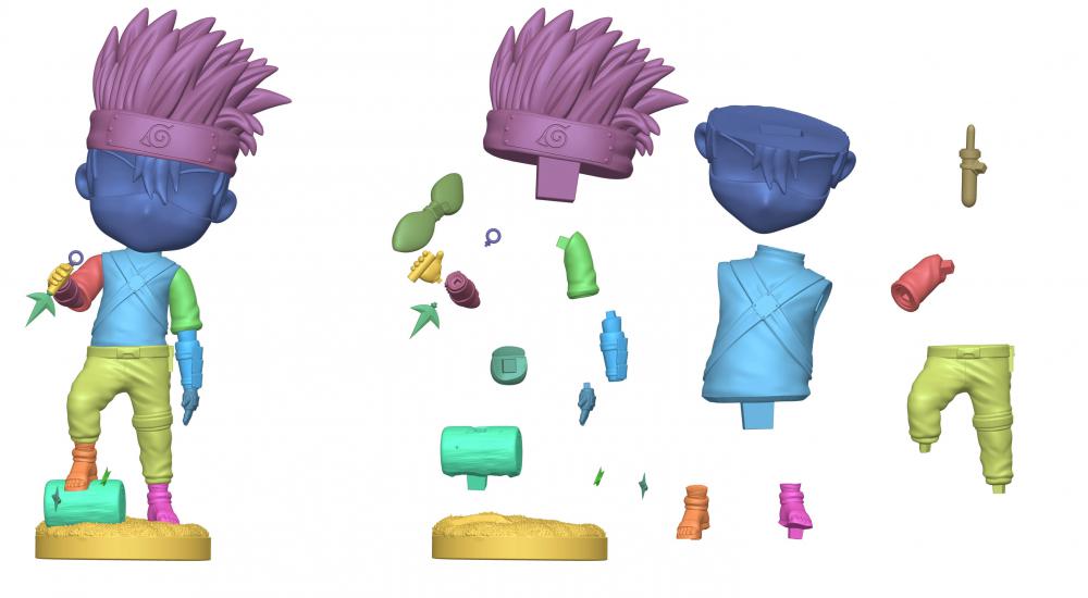 卡卡西 Q版3D打印模型