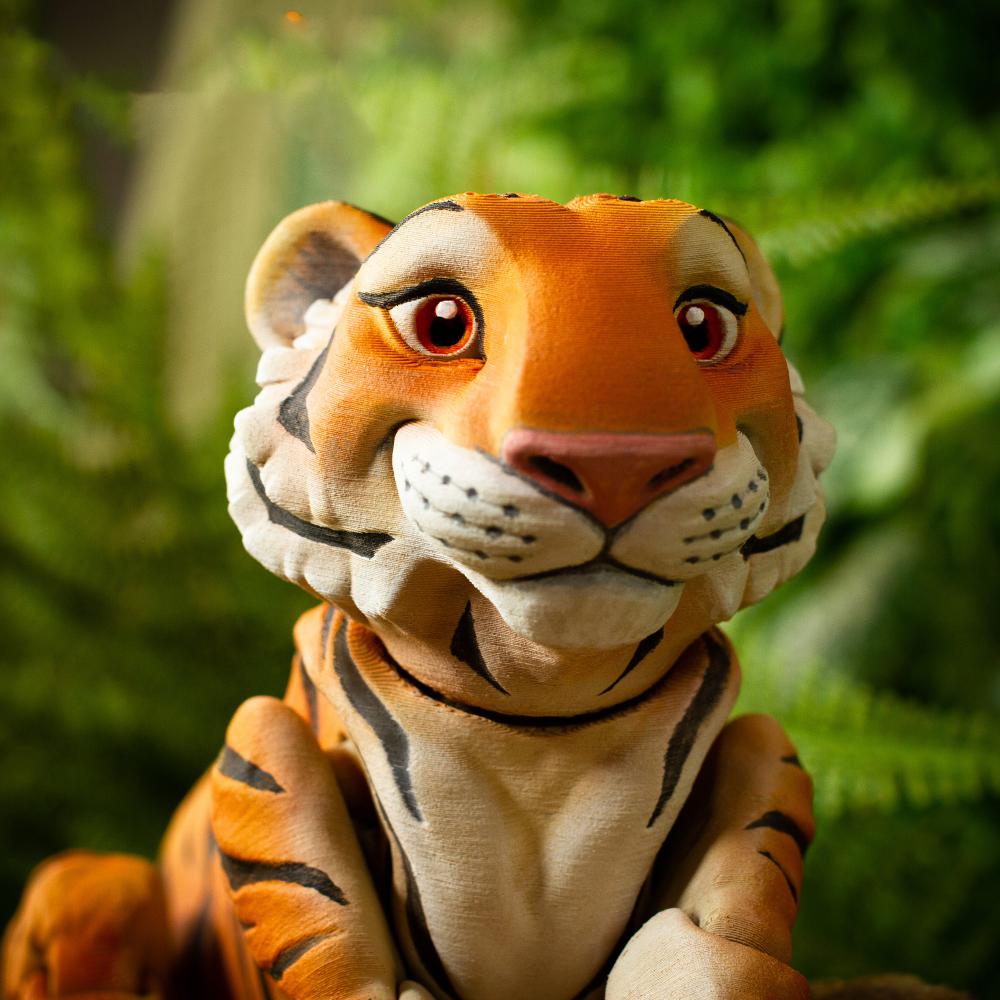 老虎 可动3D打印模型