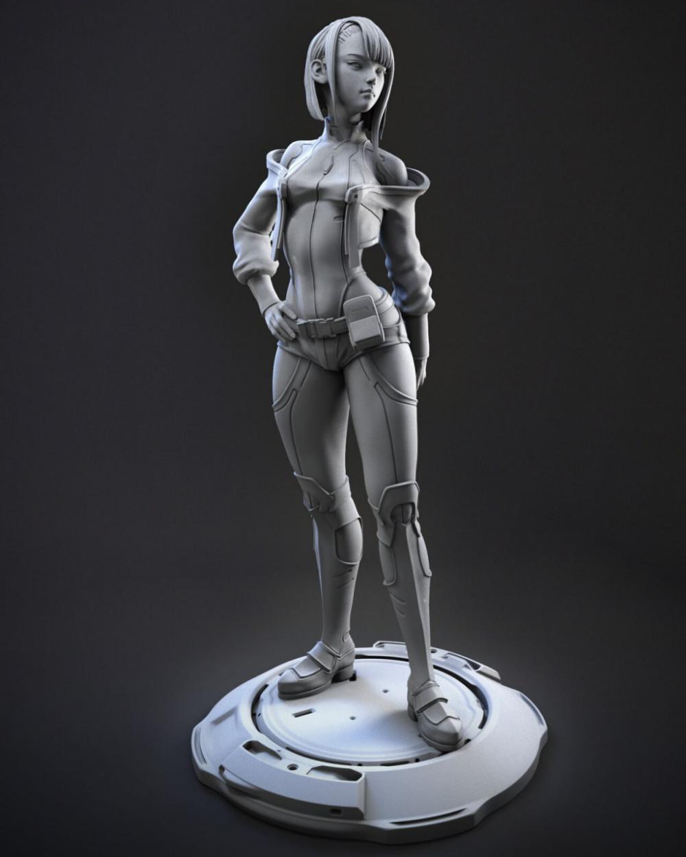 露西 赛博朋克3D打印模型