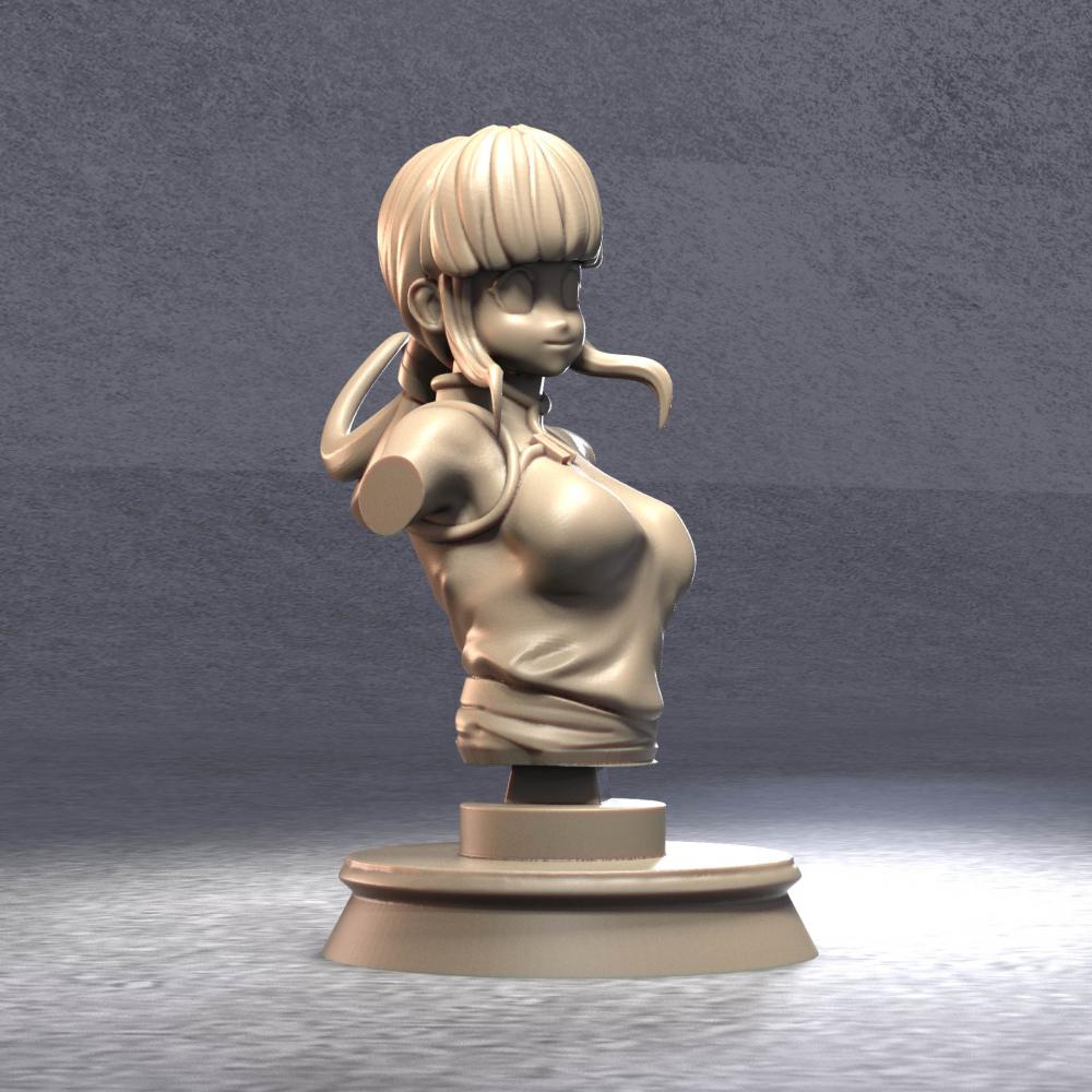 琪琪  全身像+胸雕3D打印模型