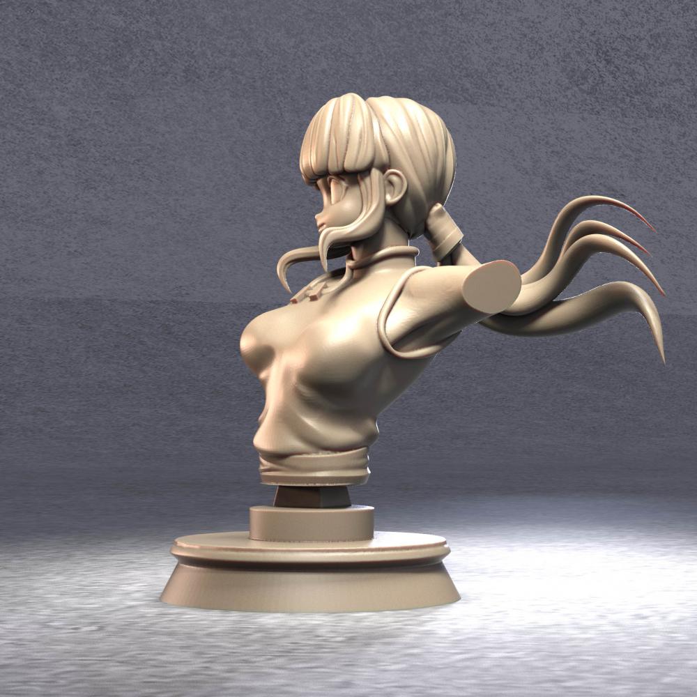 琪琪  全身像+胸雕3D打印模型