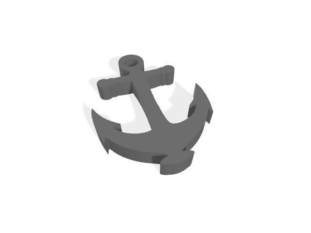 船锚3D打印模型