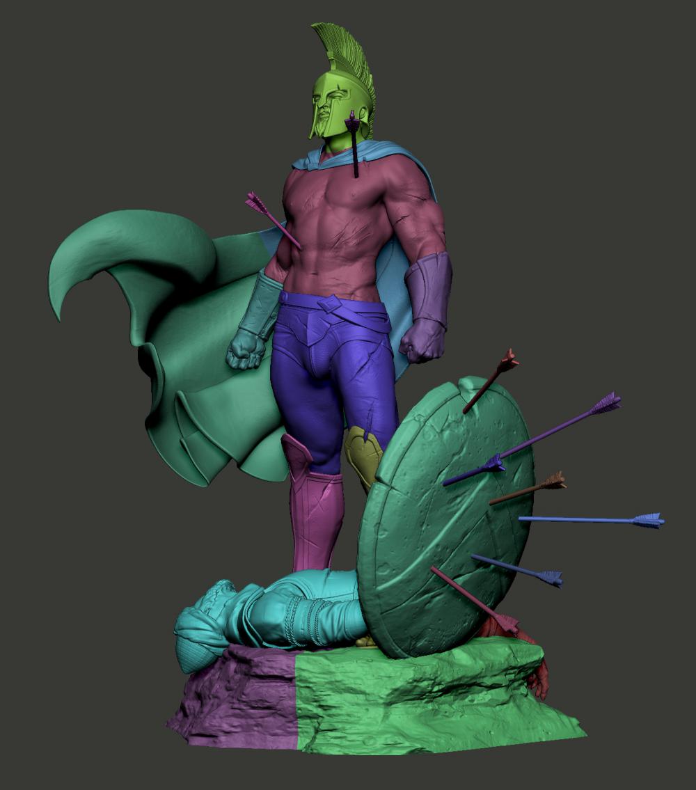 列奥尼达斯王3D打印模型