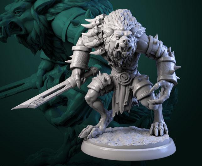 狼人战士3D打印模型