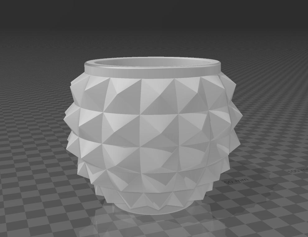 菠萝盆栽3D打印模型