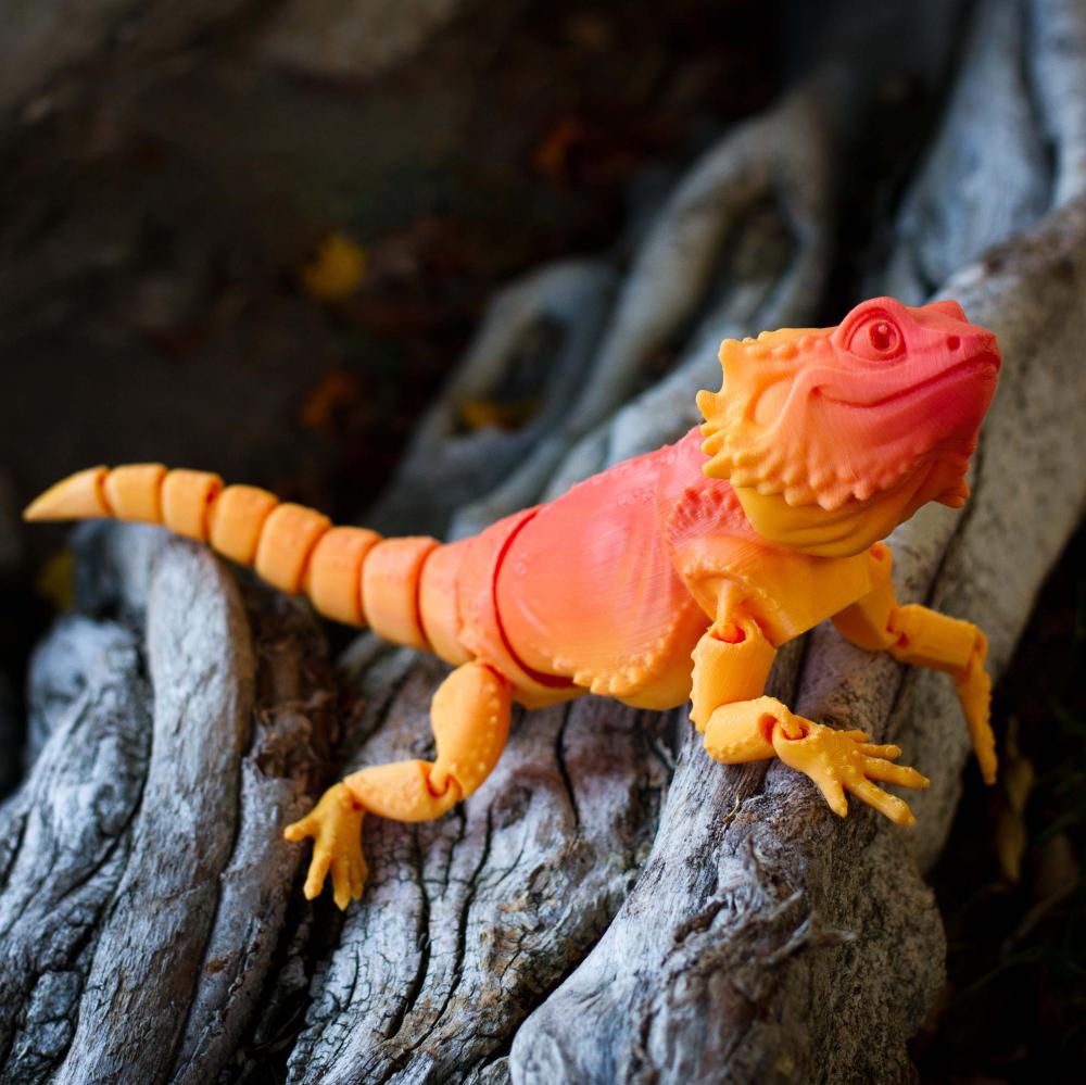 鬃狮蜥 可动3D打印模型