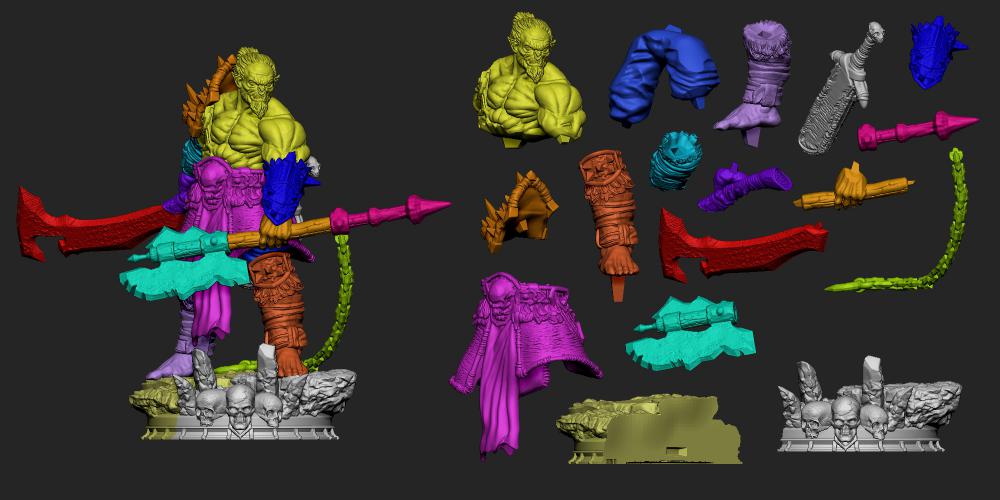 魔兽血槌3D打印模型