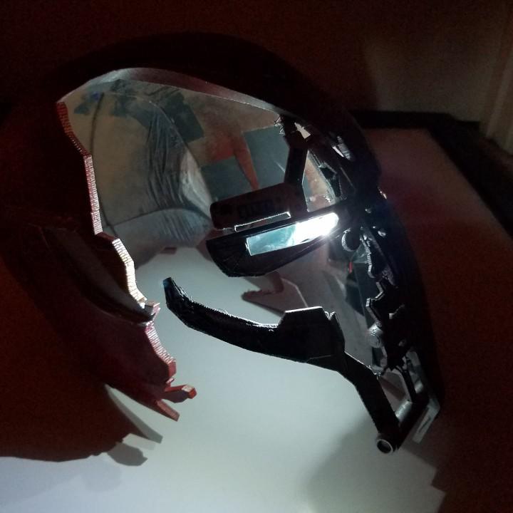 复仇者联盟终极头盔—mk50战损版3D打印模型