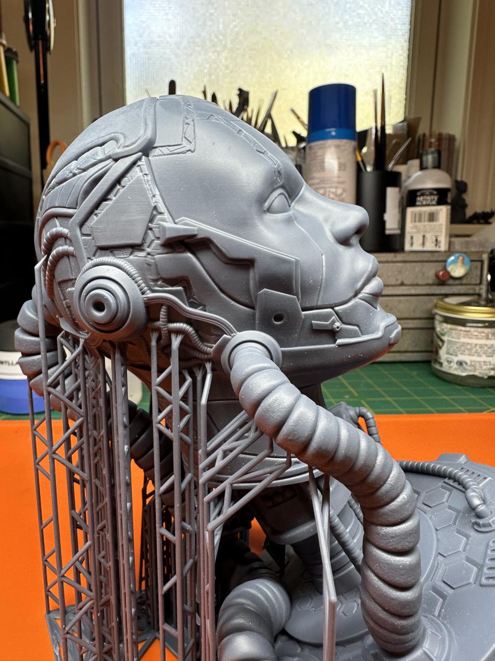 赛博格 头雕3D打印模型