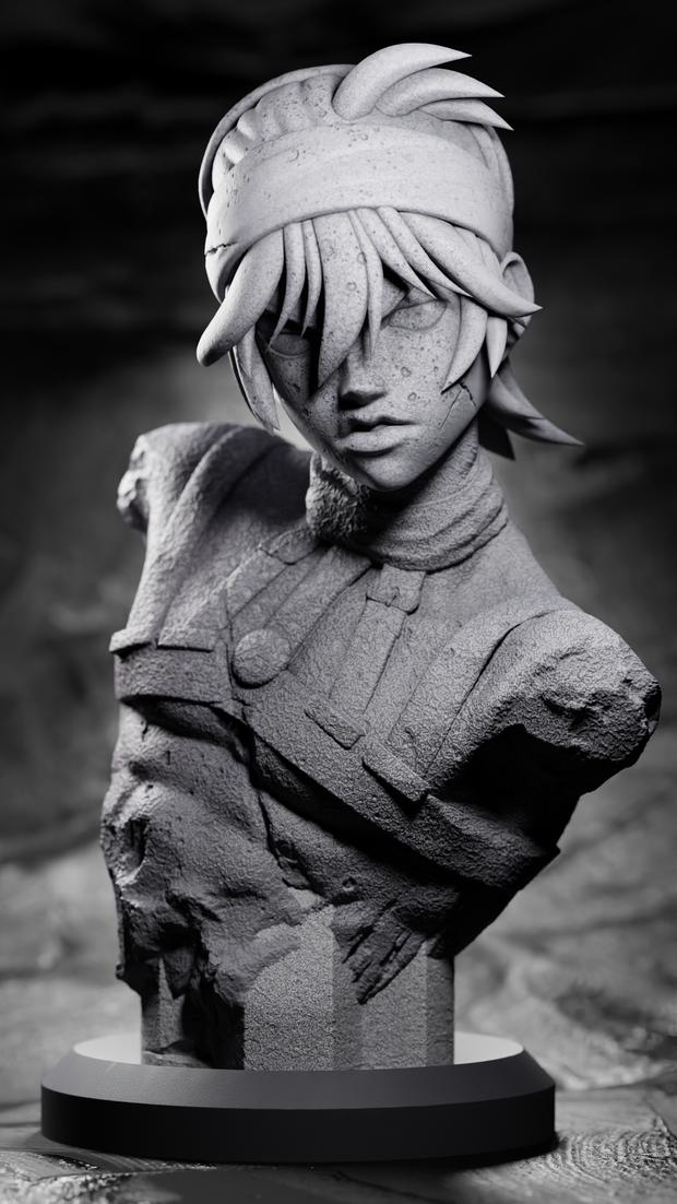 纳兰迦·吉尔卡 胸雕3D打印模型