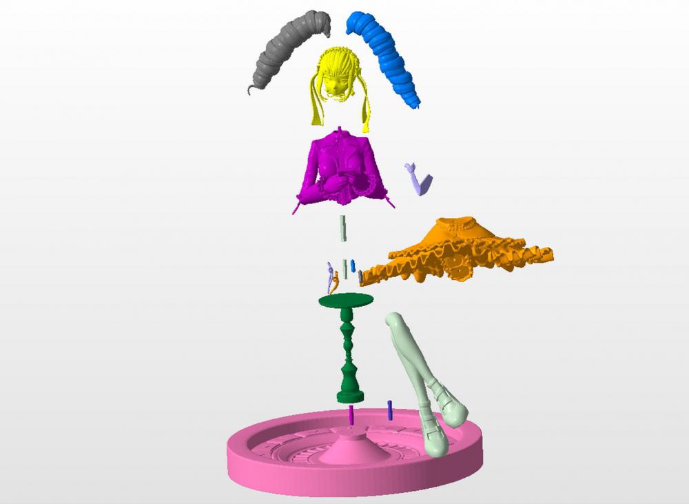 弹丸论破 塞蕾丝缇雅·罗登贝克3D打印模型