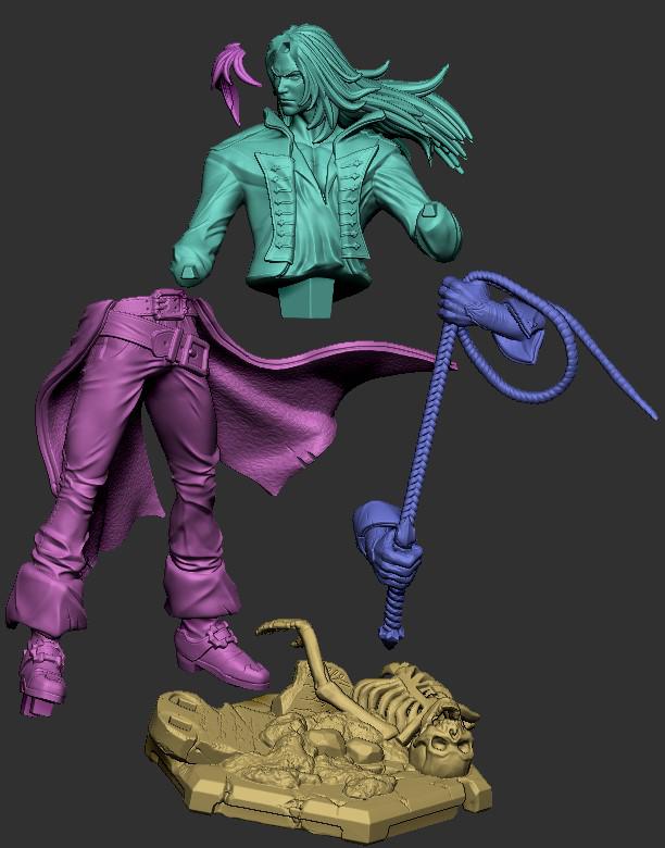 恶魔城 里希特·贝尔蒙特3D打印模型