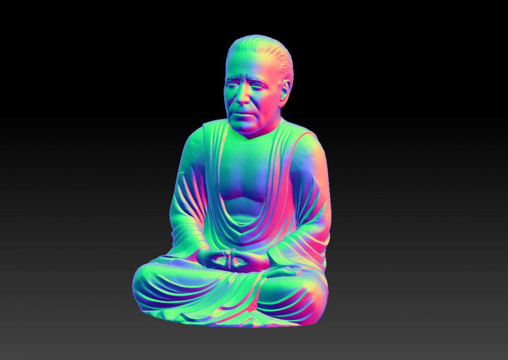 西天活佛拜登菩萨 1 3D打印模型